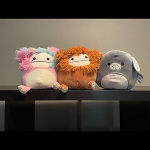 Matt manatee Benny caparinne Bigfoot squishmallows